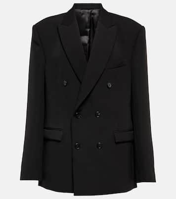 Blazer en sarga de lana virgen | Wardrobe.NYC