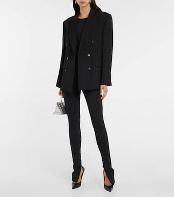 Blazer en sarga de lana virgen | Wardrobe.NYC