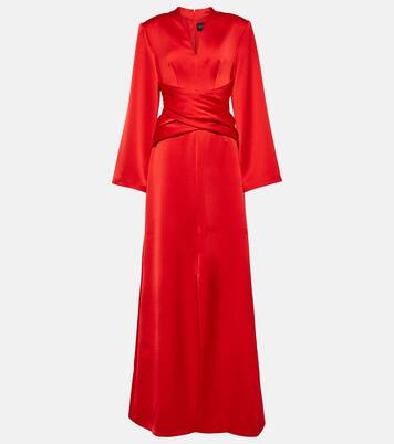 Robe longue en satin | Rasario