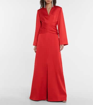 Robe longue en satin | Rasario