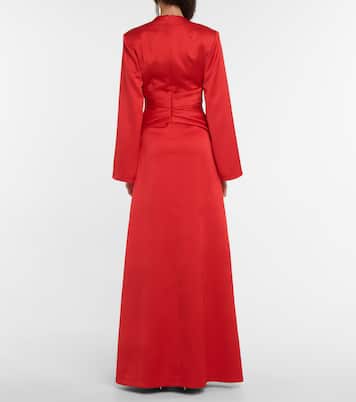 Robe longue en satin | Rasario