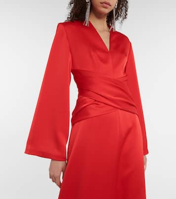 Robe longue en satin | Rasario