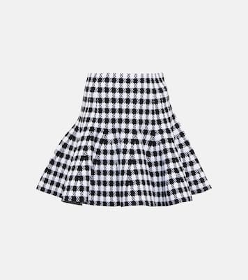 Mini-jupe à carreaux | Alaïa
