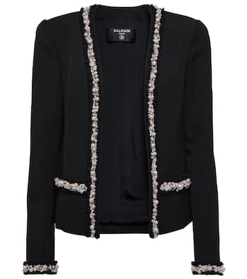 Verzierte Jacke aus Wolle | Balmain