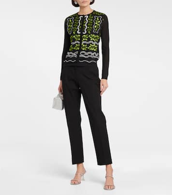 Embroidered cashmere and silk cardigan | Giambattista Valli