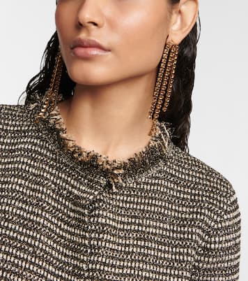 Boucles d’oreilles à cristaux | Oscar de la Renta