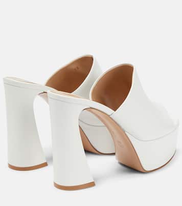 Holly leather platform mules | Gianvito Rossi