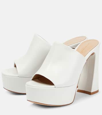 Holly leather platform mules | Gianvito Rossi