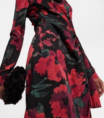 Floral wrap midi dress | Dries Van Noten