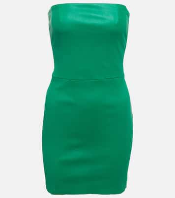 Amina strapless leather minidress | Stouls