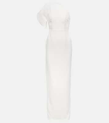 Asymmetric wool and silk gown | Roland Mouret