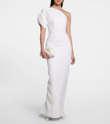 Asymmetric wool and silk gown | Roland Mouret
