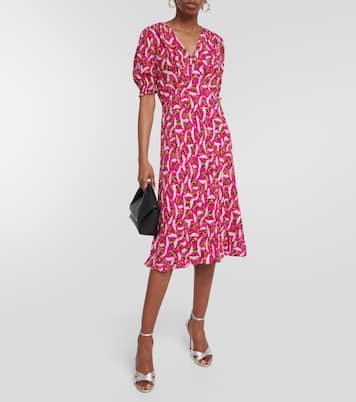 Robe midi Jemma à fleurs | Diane von Furstenberg
