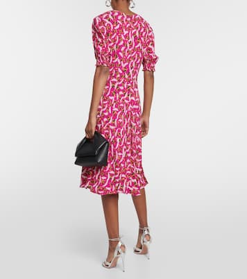 Robe midi Jemma à fleurs | Diane von Furstenberg