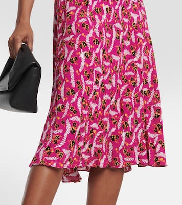 Robe midi Jemma à fleurs | Diane von Furstenberg
