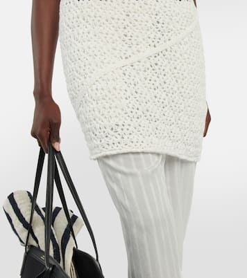 Vestido corto en mezcla de algodón | Toteme