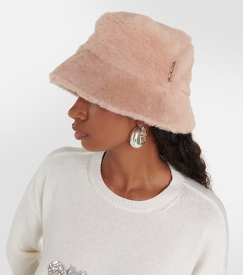 Figura alpaca, wool, and silk bucket hat | Max Mara