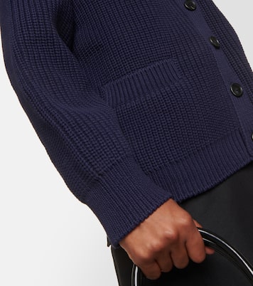 Oversized cotton-blend knit cardigan | Prada