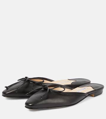 Ballerimu leather slippers  | Manolo Blahnik