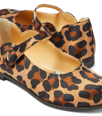 Melodie printed satin ballet flats | Christian Louboutin Kids