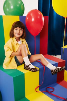 Melodie printed satin ballet flats | Christian Louboutin Kids