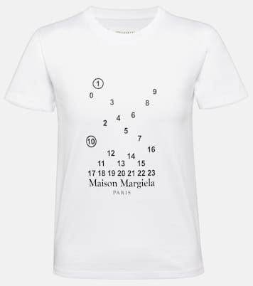 Camiseta en jersey de algodón con logo | Maison Margiela