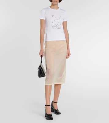 Camiseta en jersey de algodón con logo | Maison Margiela