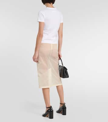 Camiseta en jersey de algodón con logo | Maison Margiela