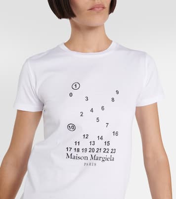 Camiseta en jersey de algodón con logo | Maison Margiela