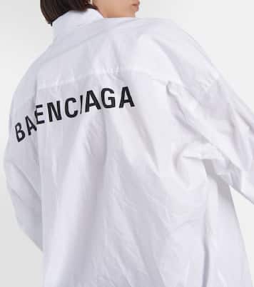 Camicia in cotone con logo | Balenciaga