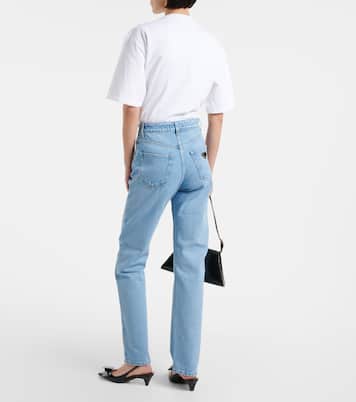 Jeans regular a vita alta | Prada