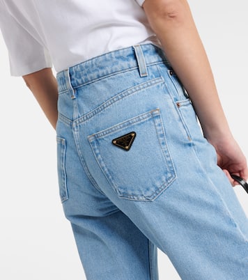 Jeans regular a vita alta | Prada