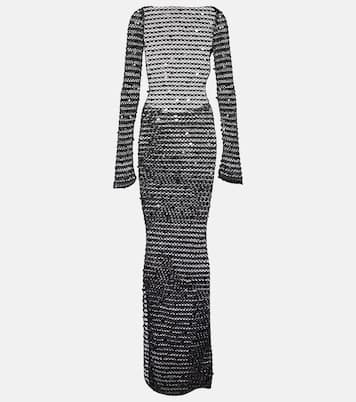 Sequined open-back maxi dress | Aya Muse