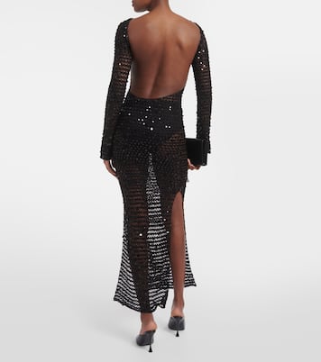 Sequined open-back maxi dress | Aya Muse