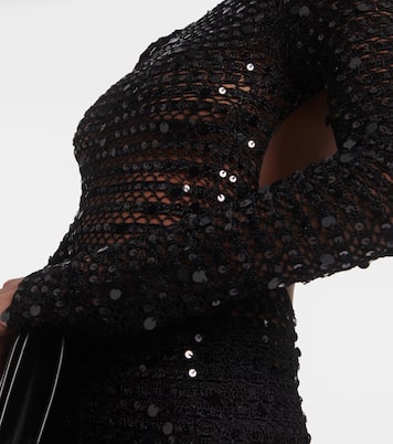 Sequined open-back maxi dress | Aya Muse