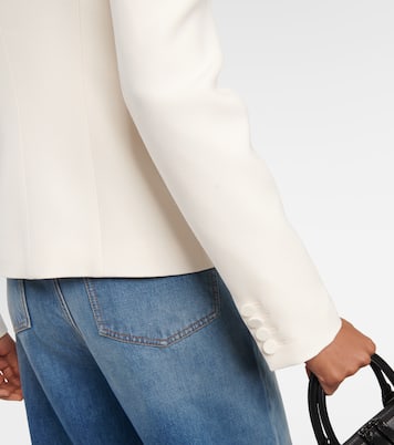 Blazer in Crêpe Couture con applicazione | Valentino
