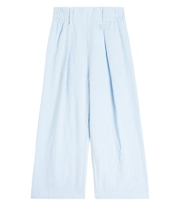 Cotton blend wide-leg pants | Monnalisa