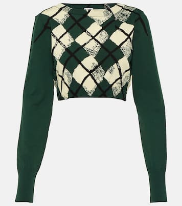 Pull raccourci en coton | Burberry