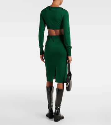 Pull raccourci en coton | Burberry