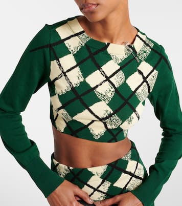 Pull raccourci en coton | Burberry