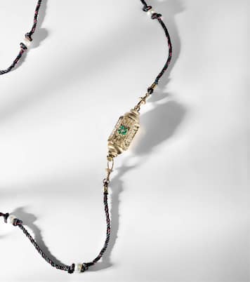 Collana Good Thing in oro 14kt con diamanti e onice  | Marie Lichtenberg