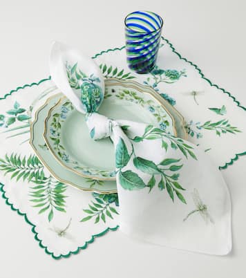 Set de 2 serviettes de table Secret Garden en lin | Aquazzura Casa
