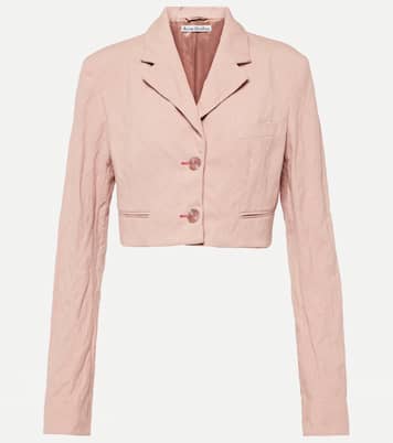 Blazer cropped Jaza in misto cotone | Acne Studios