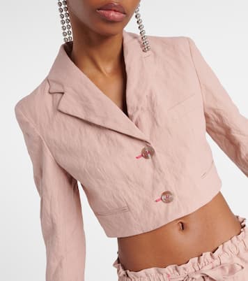 Blazer cropped Jaza in misto cotone | Acne Studios