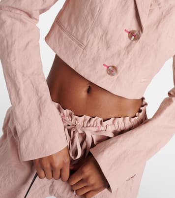 Blazer cropped Jaza in misto cotone | Acne Studios
