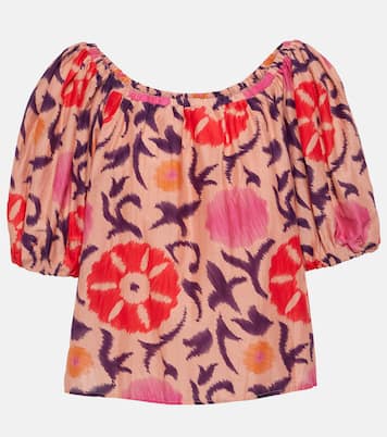Top Edlin in cotone e seta con stampa | Velvet