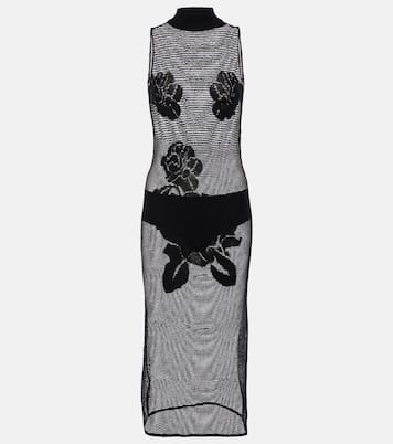 Floral mesh midi dress | Magda Butrym