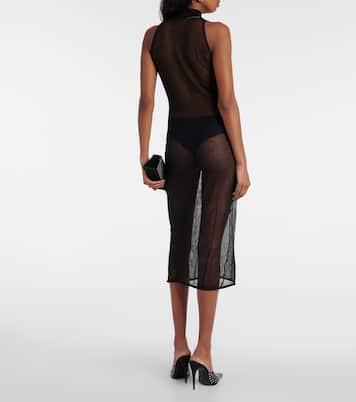 Floral mesh midi dress | Magda Butrym