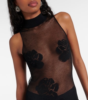 Floral mesh midi dress | Magda Butrym