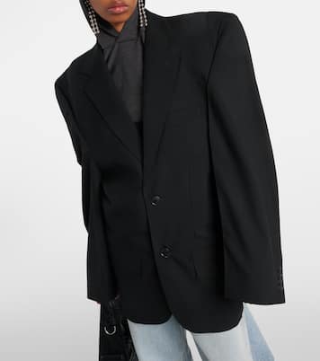 Oversize-Blazer Cut Away aus Wolle | Balenciaga